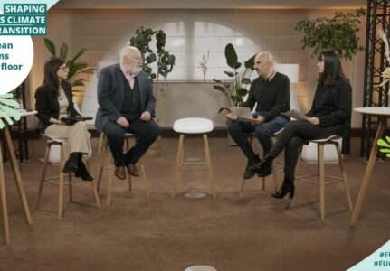 Embajadores europeos del Pacto Climático.